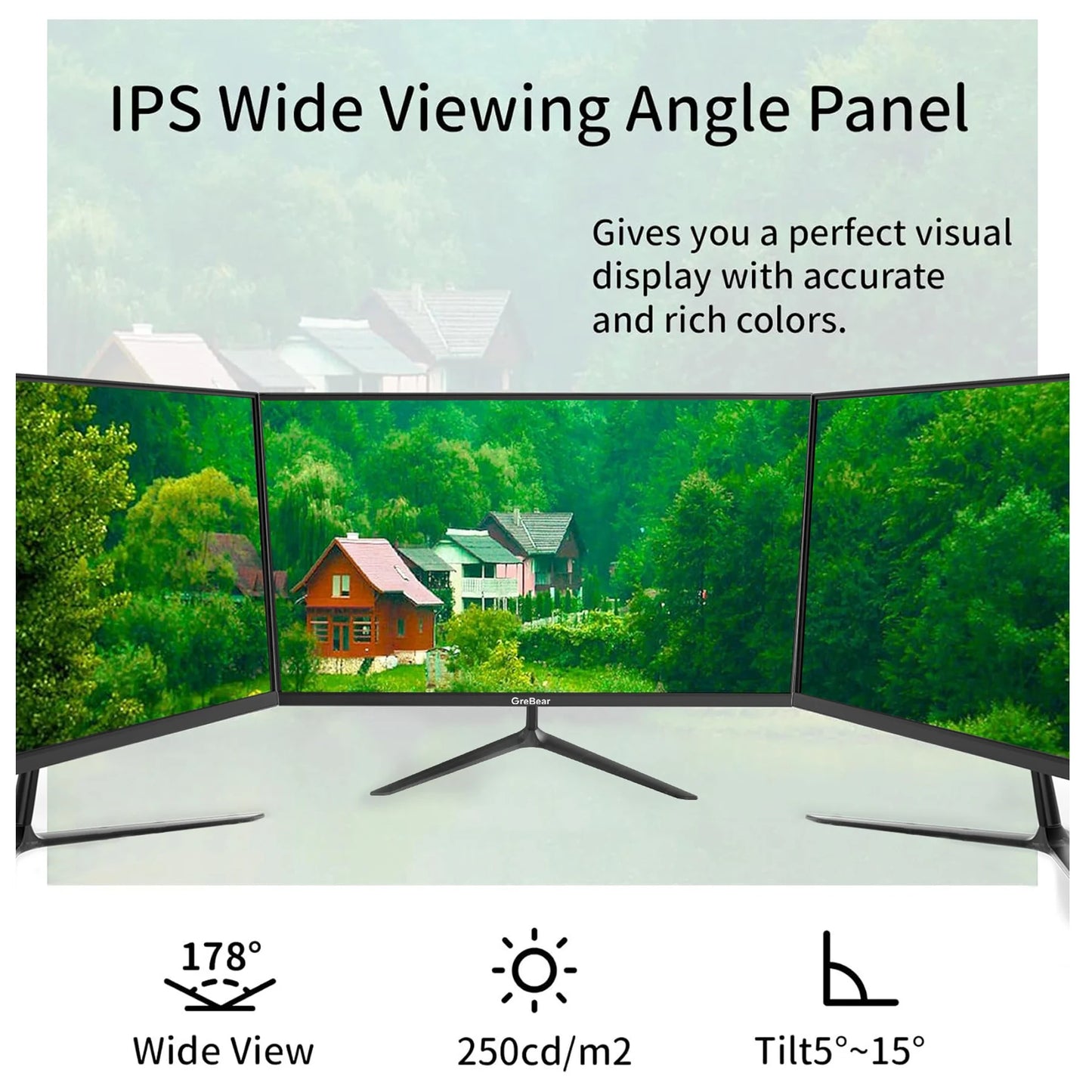 GreBear IPS Computer Monitor